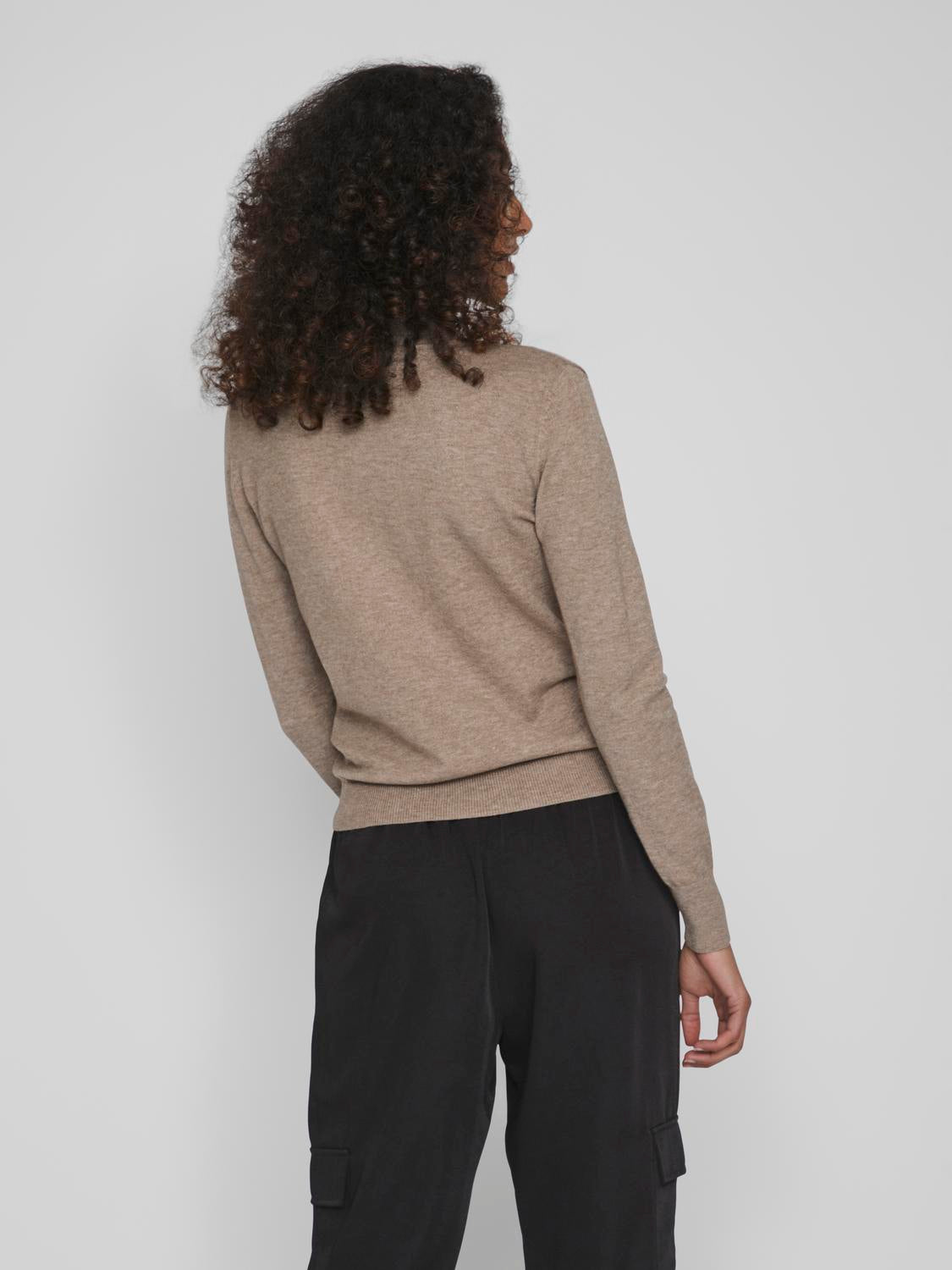 VICOMFY L/S ROLLNECK KNIT TOP/SU/PB - 14087512