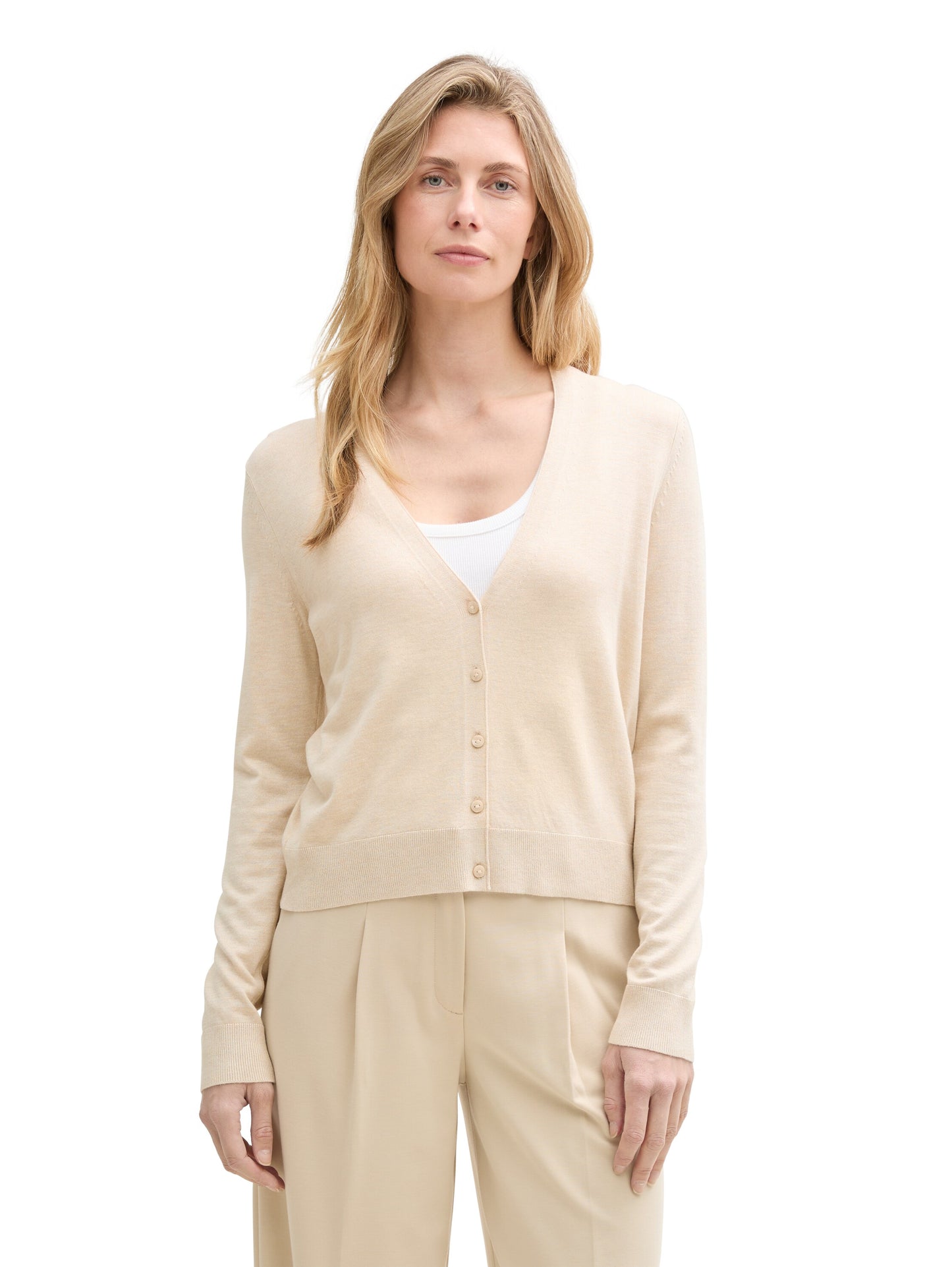 knit v-neck cardigan - 1045465
