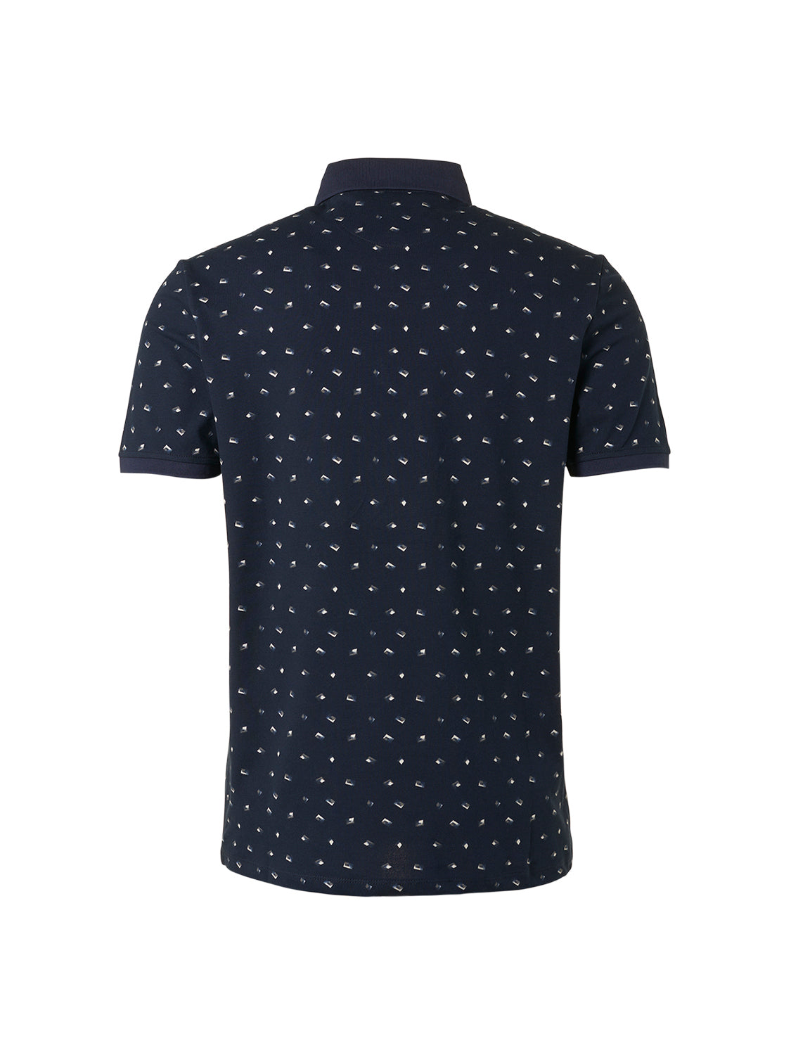 Polo Pique Allover Printed Stretch - 19370211SN