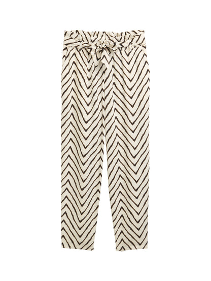 loose fit paperbag pants - 1046504