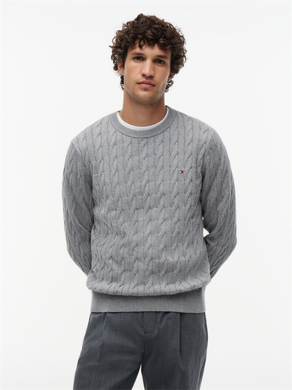 CLASSIC COTTON CABLE CREW NECK - MW0MW33132