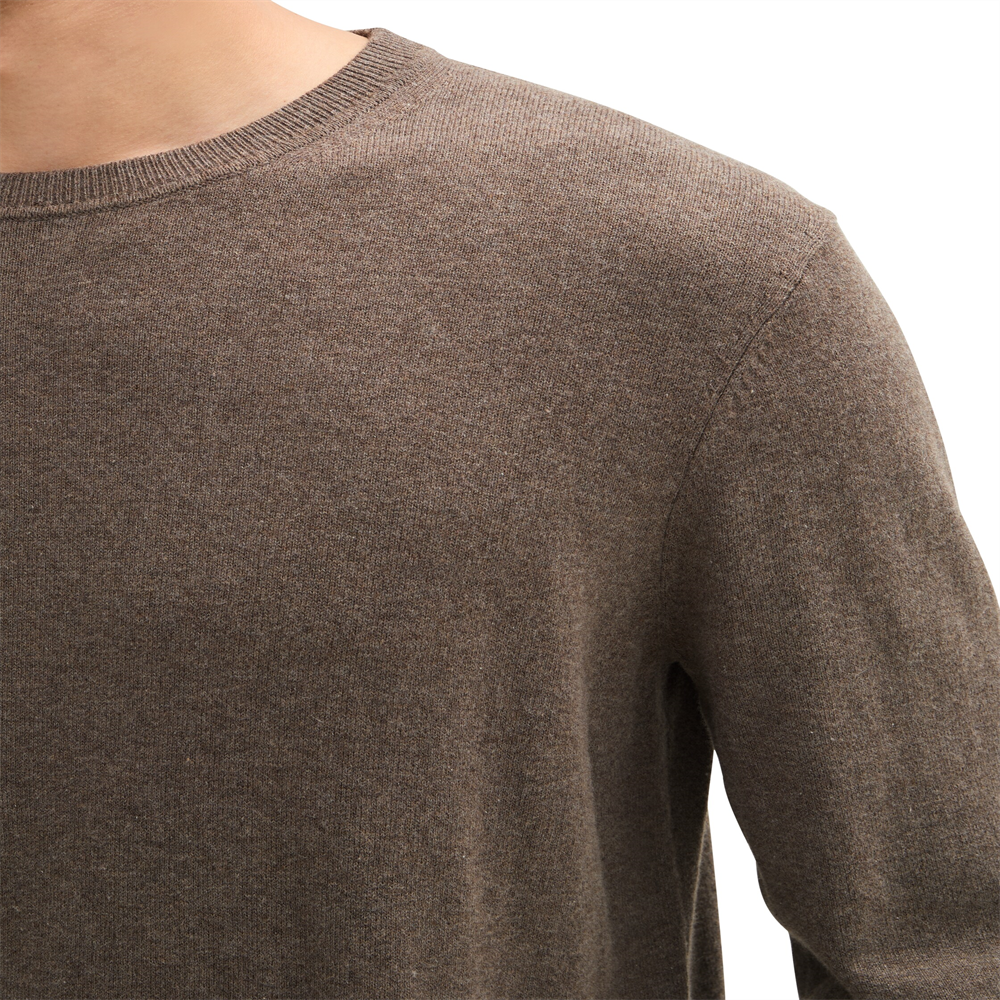 cotton cashmere crewneck knit - 1043266