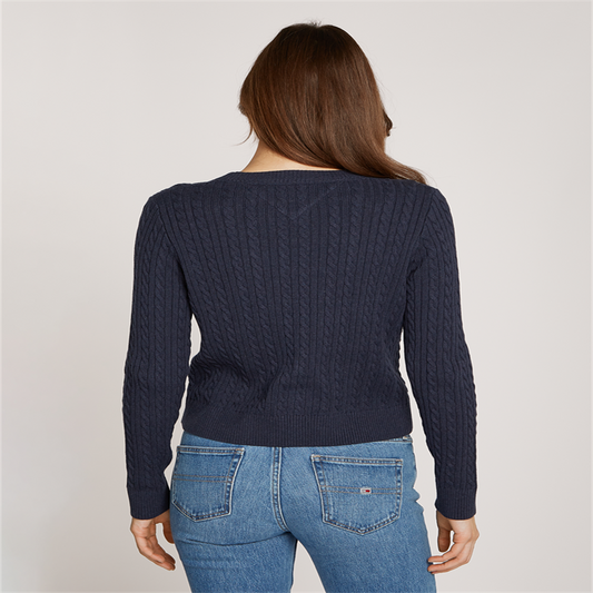 TJW CABLE ESSENTIAL SWEATER - DW0DW18683