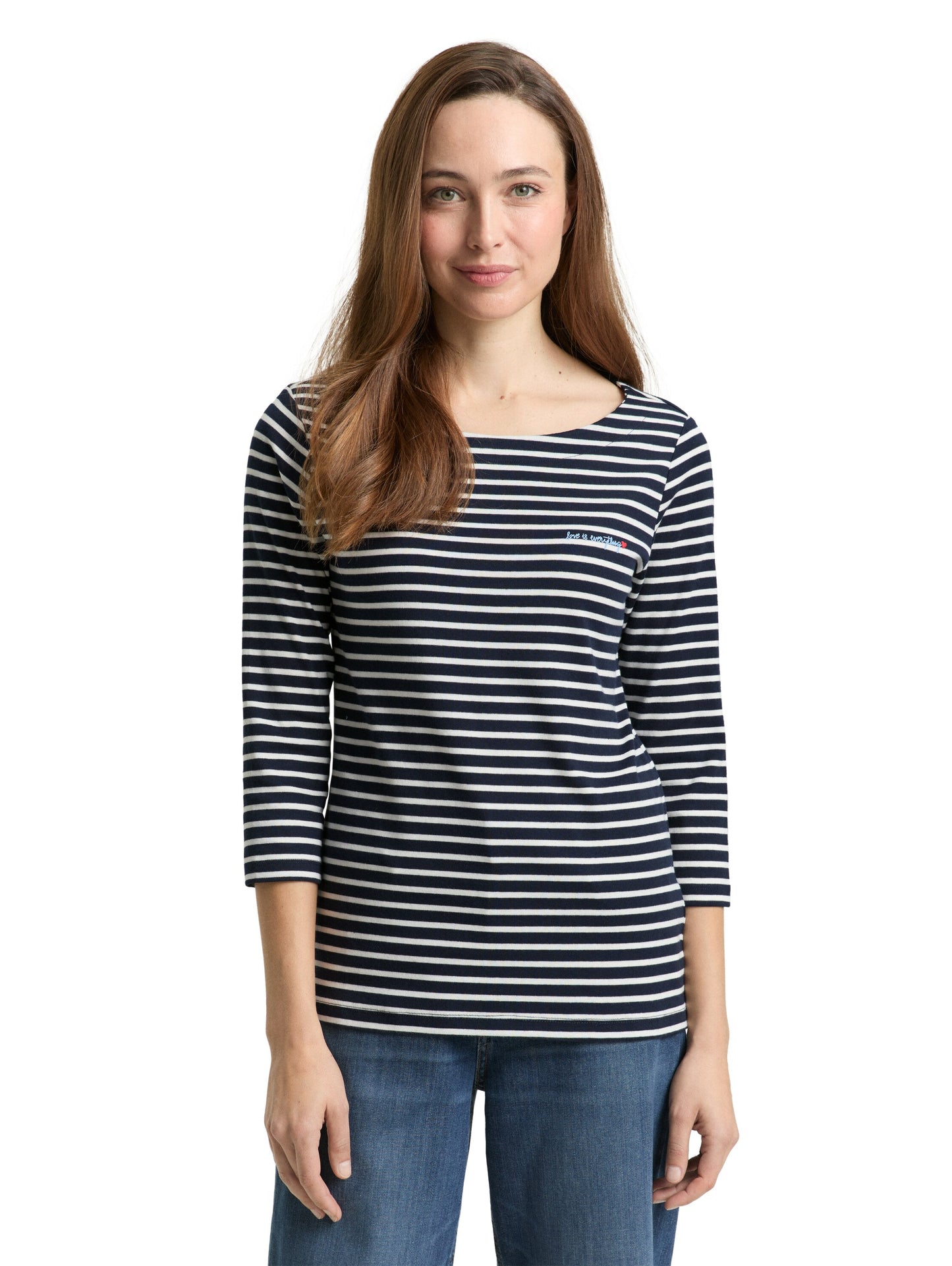 T-shirt boat neck stripe - 1050415