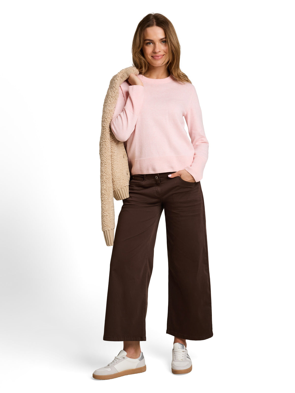 knit cashmere blend crewneck s - 1053393