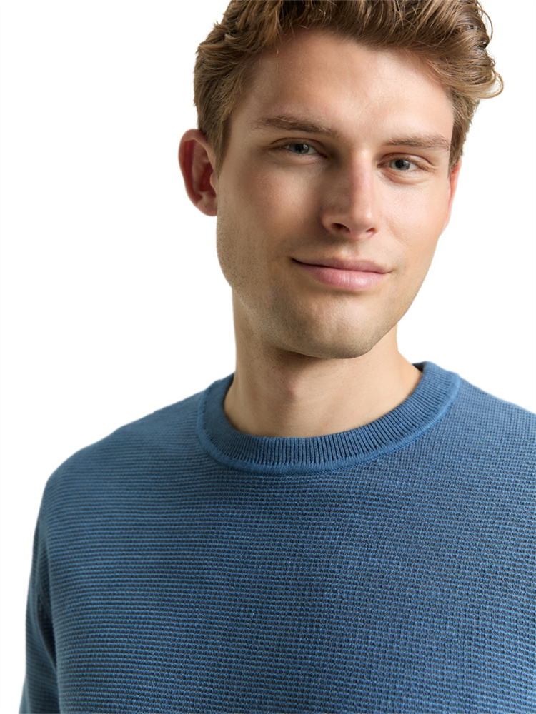 minimal structure crew neck pu - 1048812