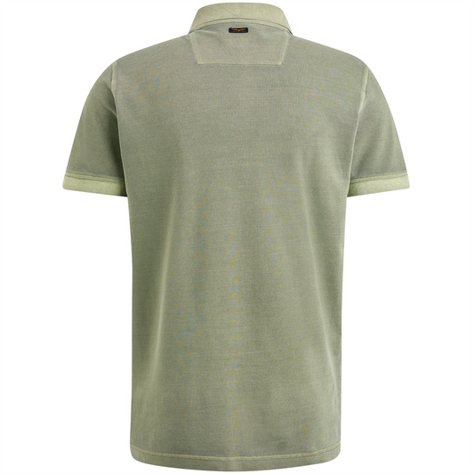 Short sleeve polo garment dyed piq - PPSS2402850