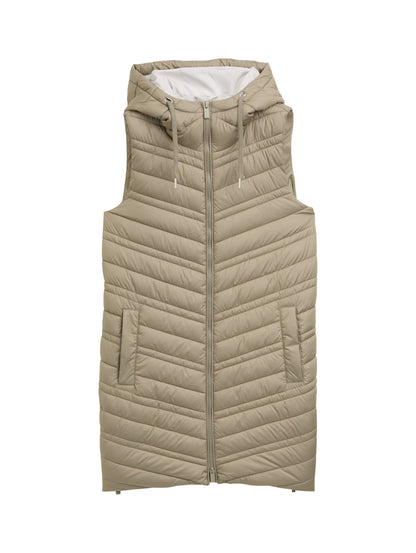 long hooded vest - 1046590