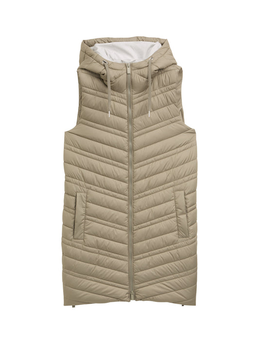 long hooded vest - 1046590