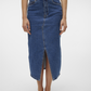 VMVERI HR CALF DENIM SKIRT GA NOOS - 10295731