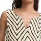 overall linen with slit detail - 1046422