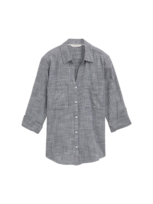 blouse with slub structure - 1035247