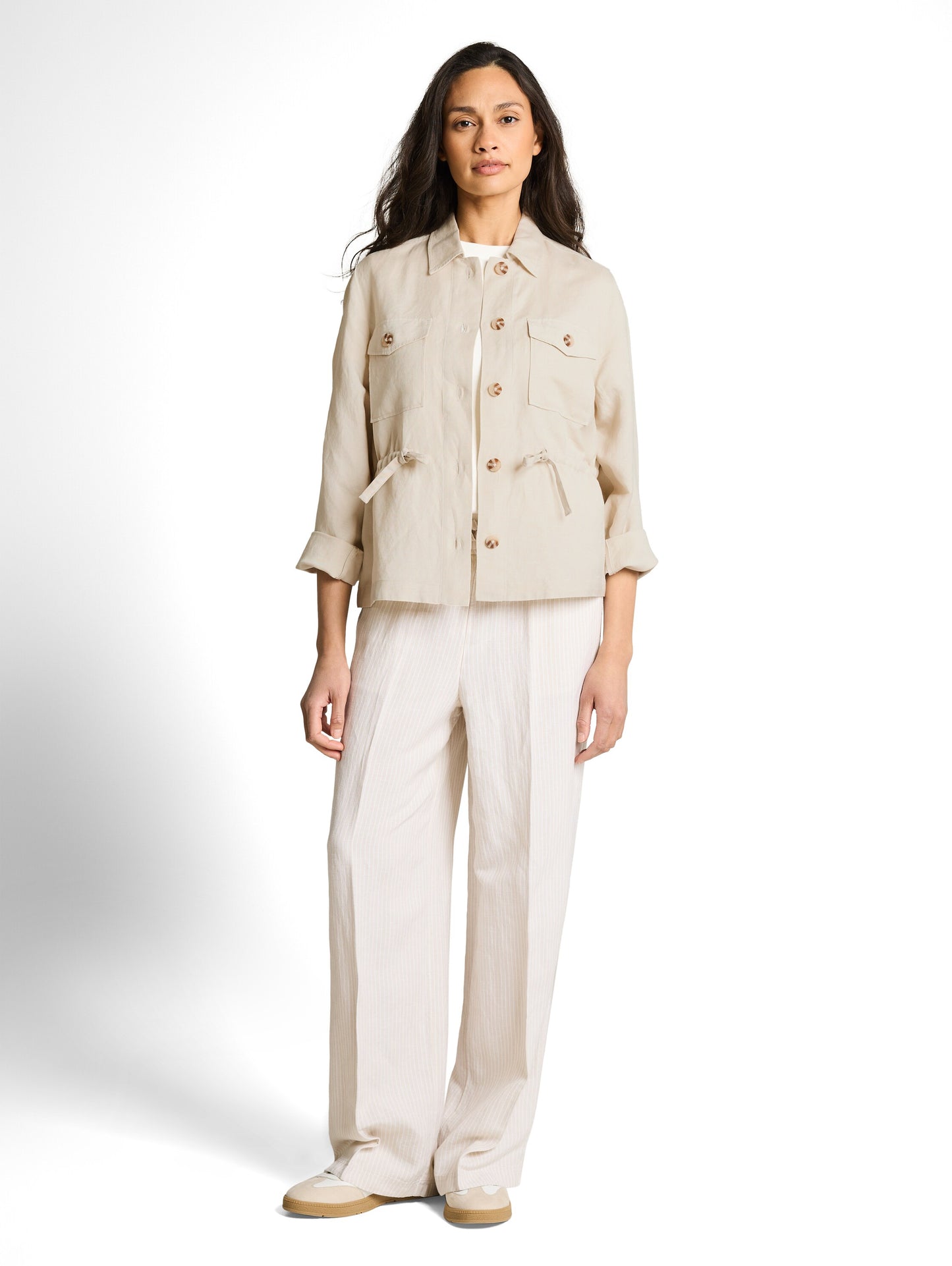 blazer jacket with linen - 1049779