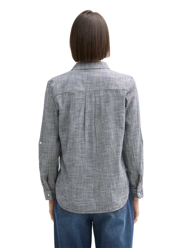 blouse with slub structure - 1035247