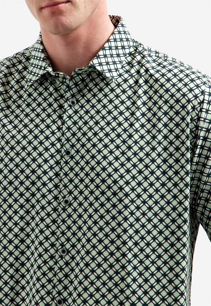 Shirt Short Sleeve Stretch Allover - 31490342