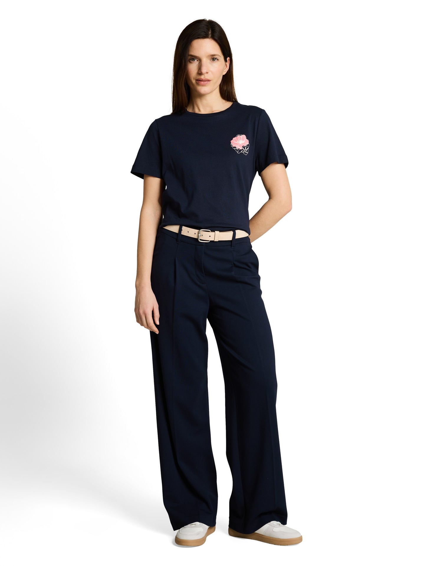 T-shirt basic crew neck print - 1050414