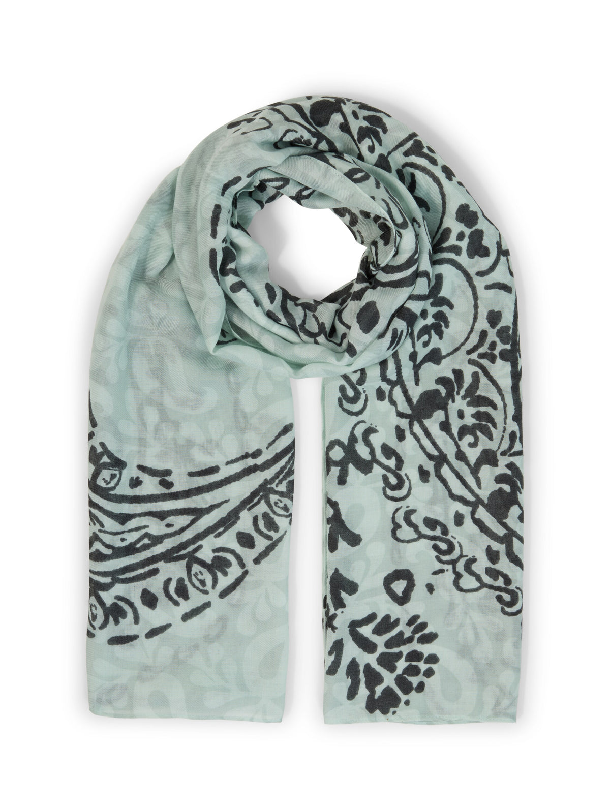 printed paisley scarf - 1052823