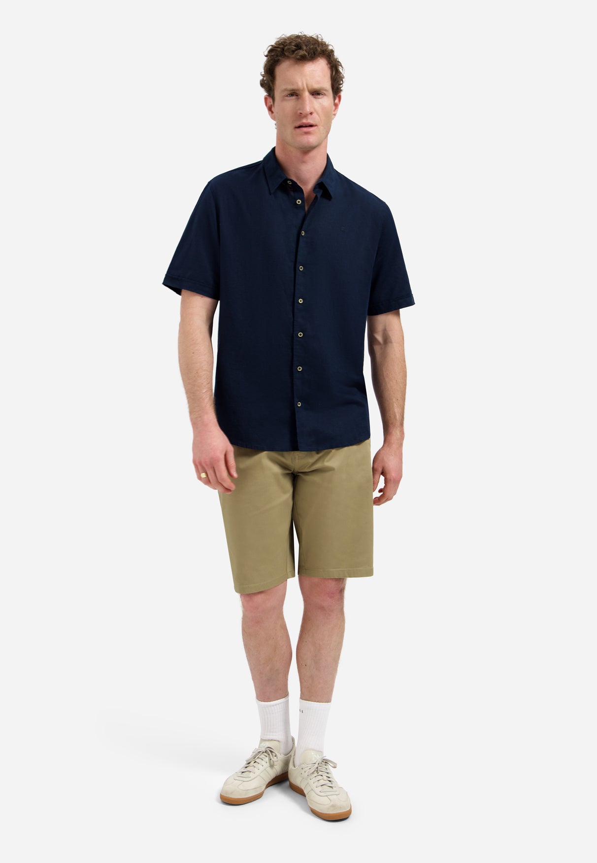 Shirt Short Sleeve With Linen - 31480321SN