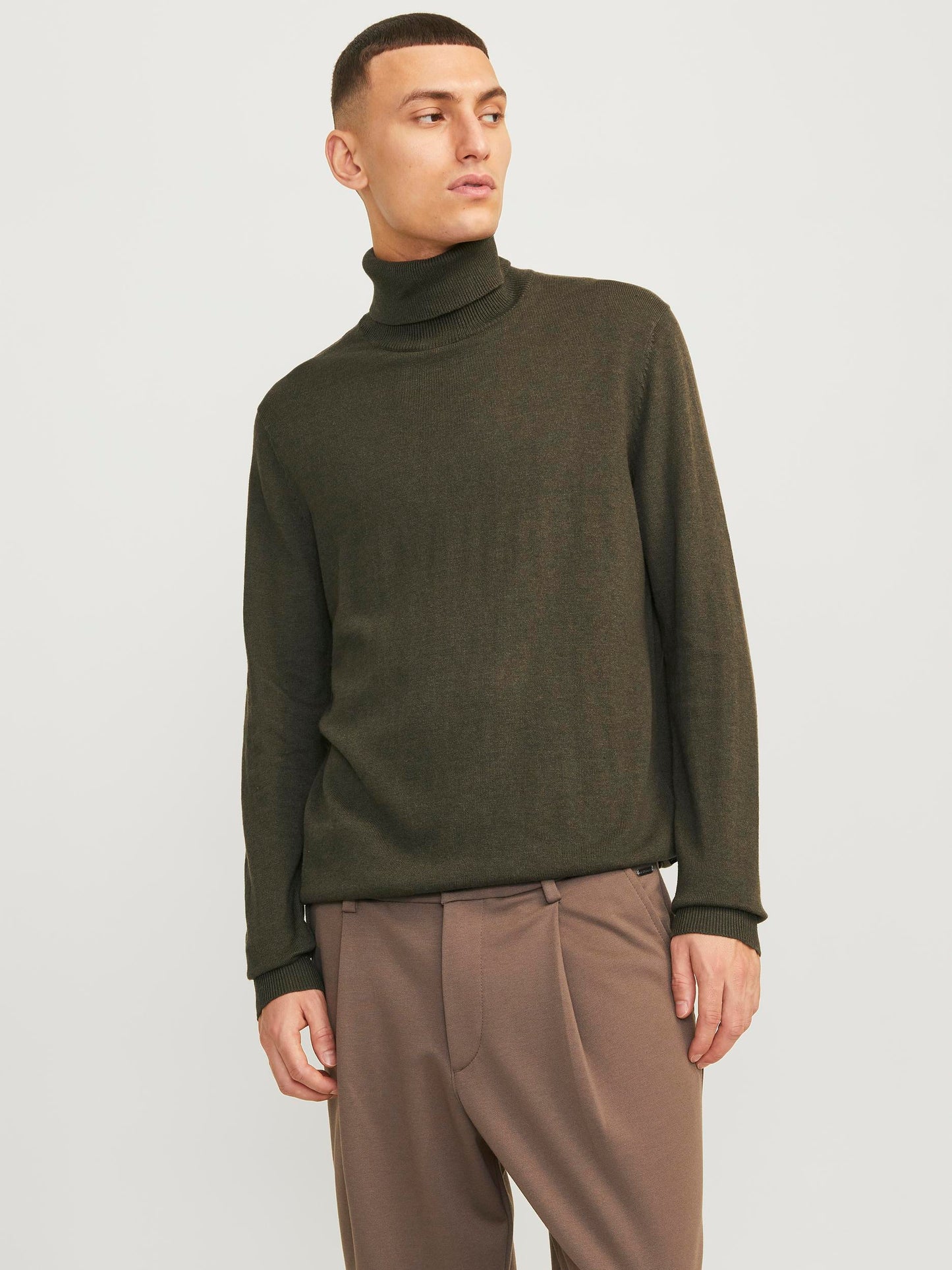 JJEEMIL KNIT ROLL NECK NOOS - 12157417