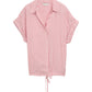 blouse striped shortsleeve - 1045239