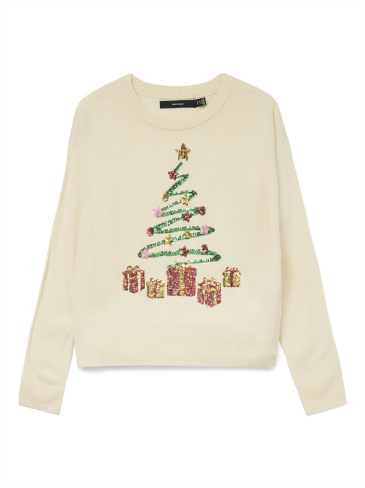 VMGLITTER LS O-NECK XMAS BOX - 10333074
