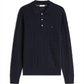 CLASSIC COTTON CABLE LS POLO - MW0MW41955