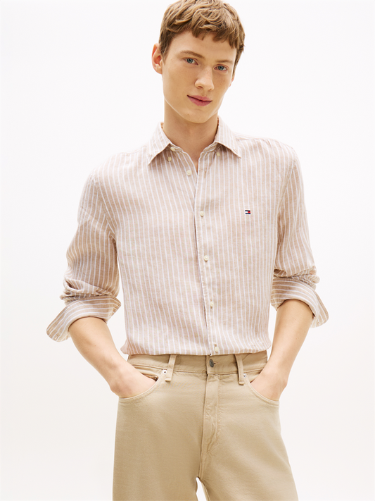 LINEN BENGAL STRIPE RF SHIRT - MW0MW42400