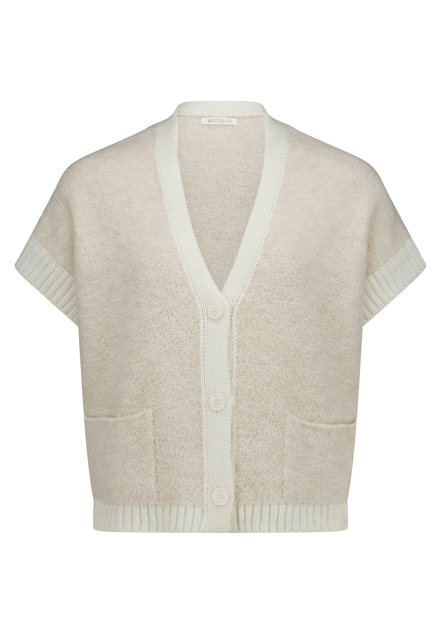Strickjacke Kurz ohne Arm - 59793319