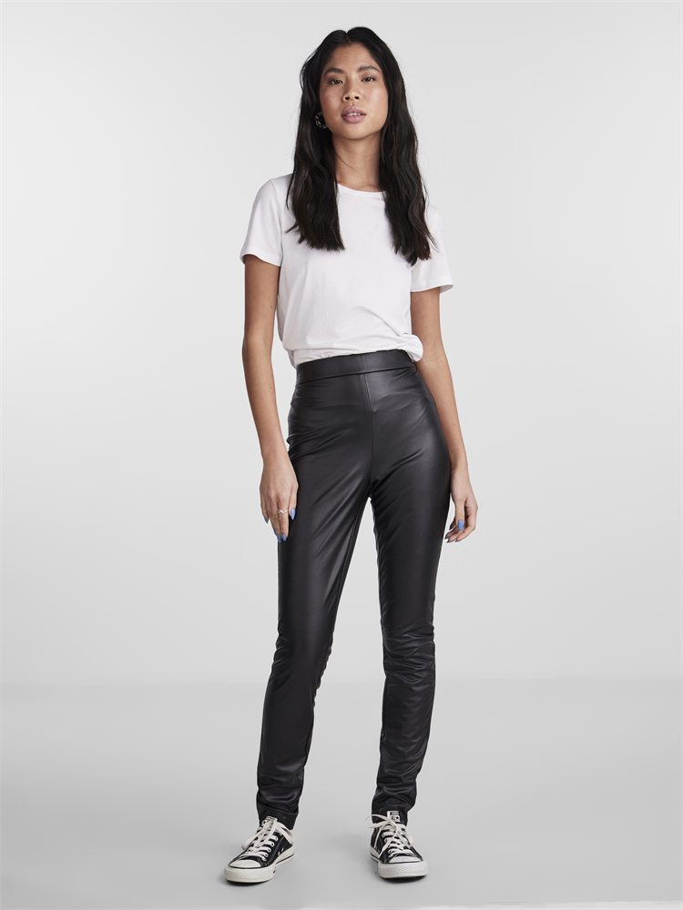 PCSALLIE HW PU LEGGINGS - 17144752