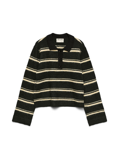 AWTACEY LS POLO KNIT - 10334366