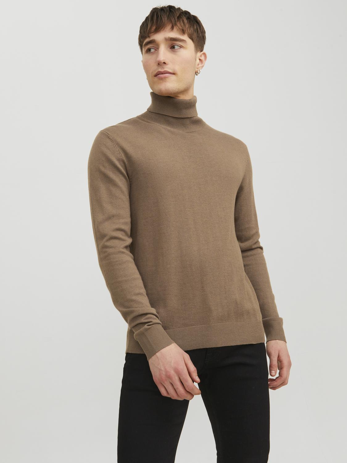 JJEEMIL KNIT ROLL NECK NOOS - 12157417