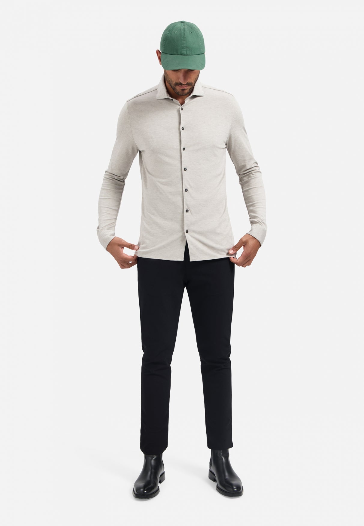 Shirt Jersey Melange Stretch - N4180