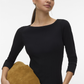 AWVERDE 3/4 BOATNECK TOP - 10339925