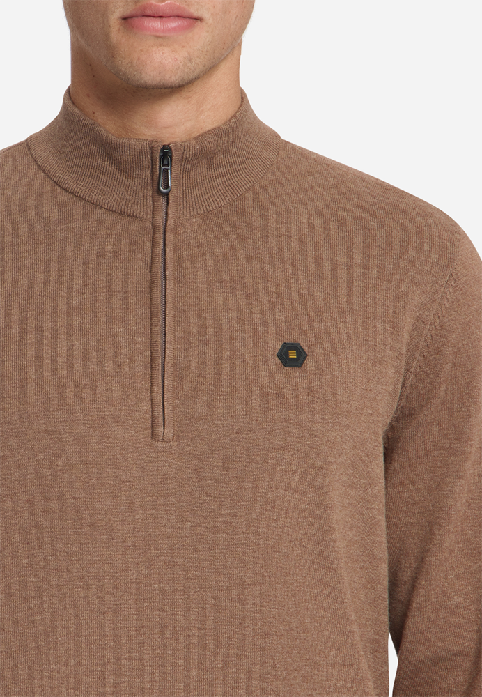 Pullover Half Zip Melange - 33210895SN