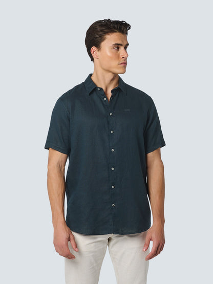 Shirt Short Sleeve Linen Solid - 23480336SN