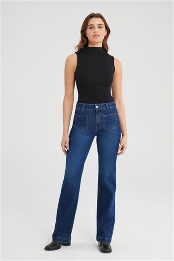 high waist bootcut - Diana