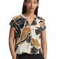 blouse printed shortsleeve - 1045238
