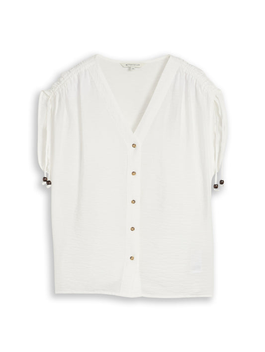 blouse top with gathering - 1051085