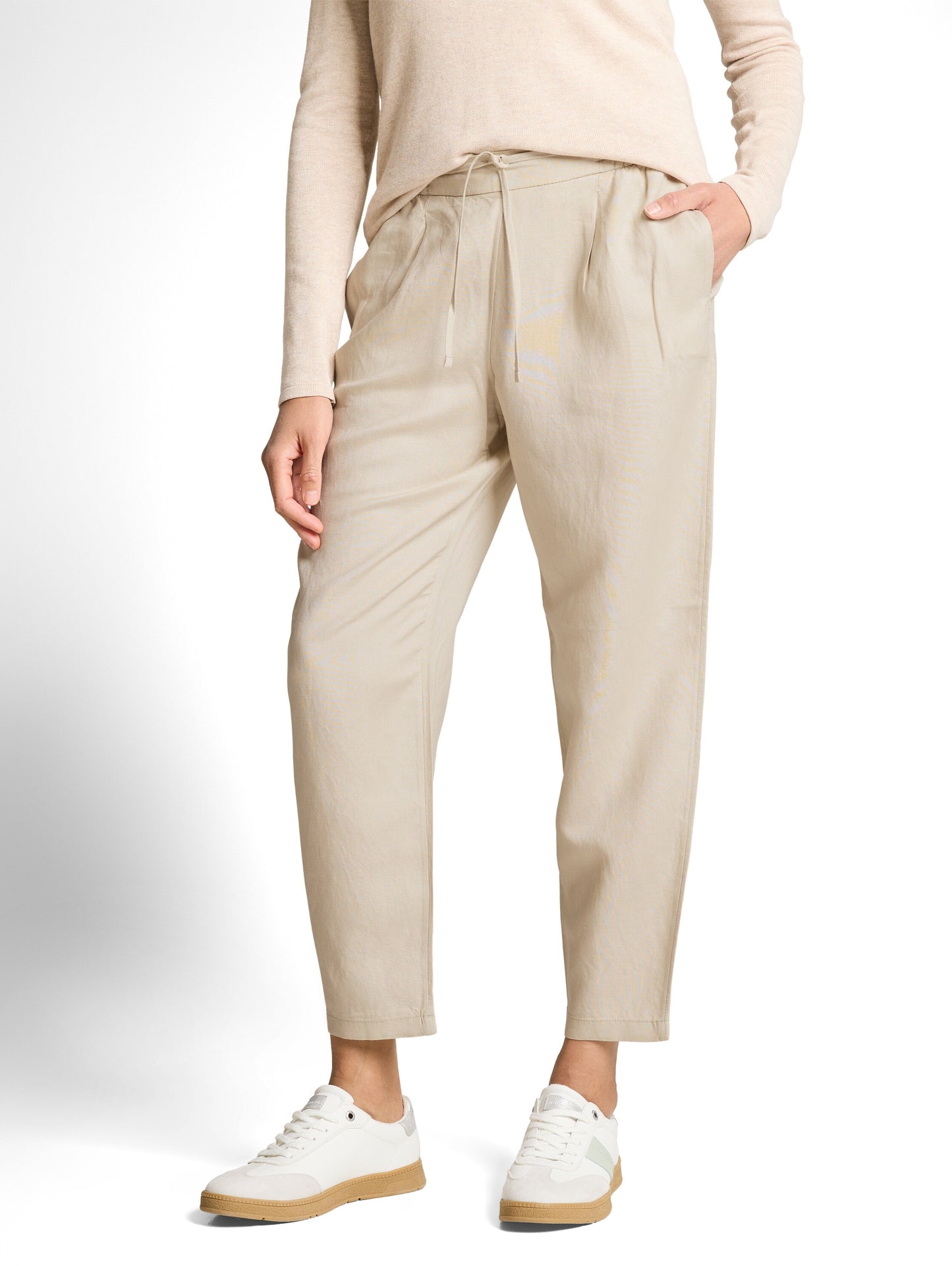 loose fit linen pants - 1049992