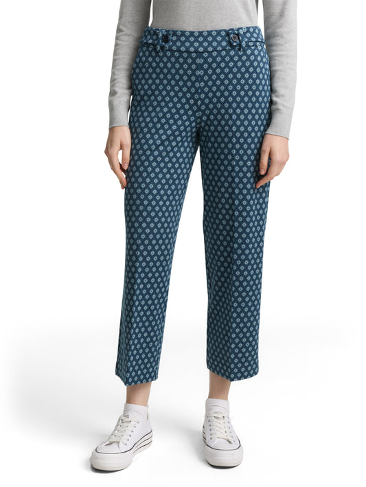 cropped straight leg pants - 1047658