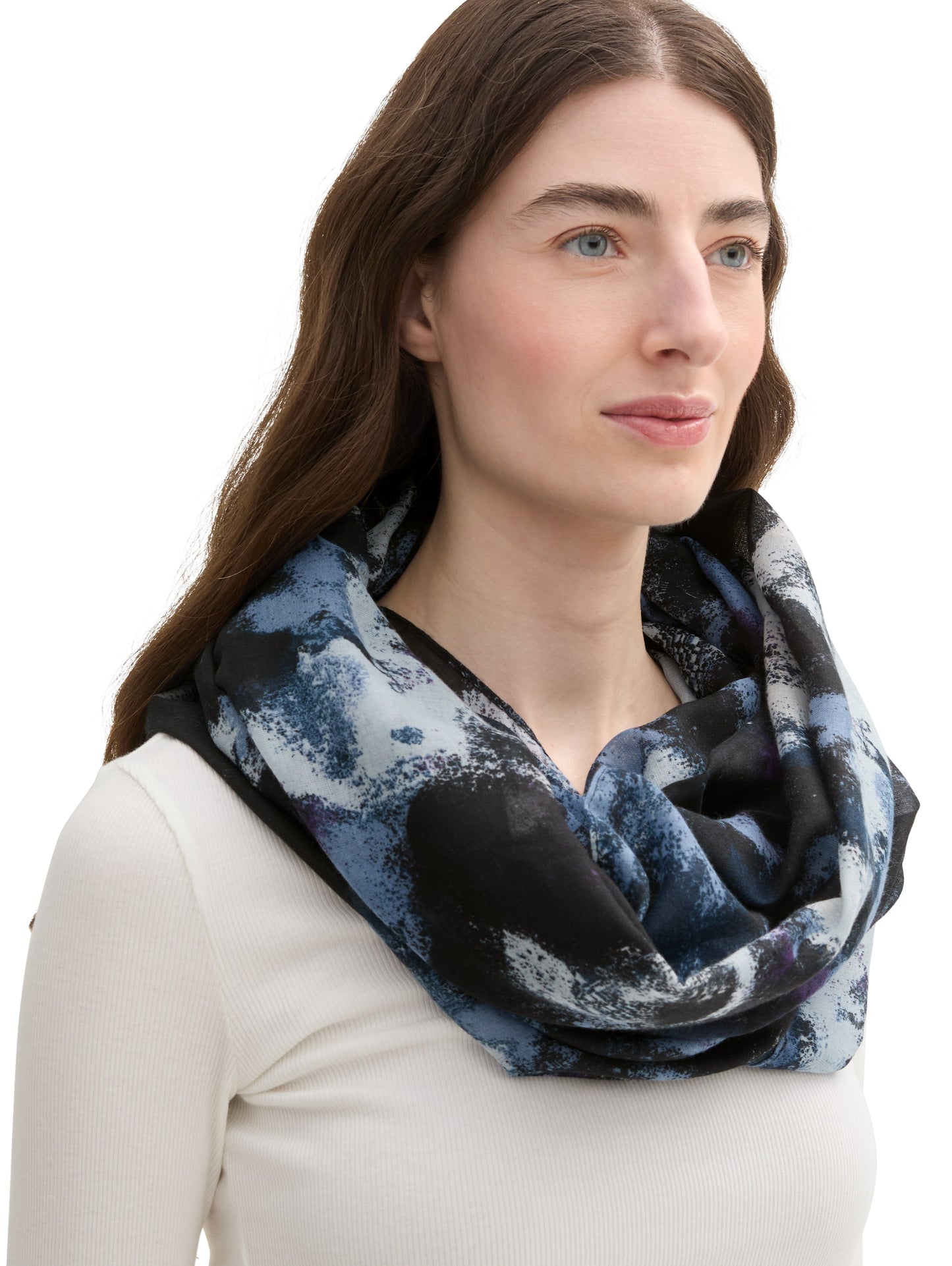 printed loop scarf - 1044044