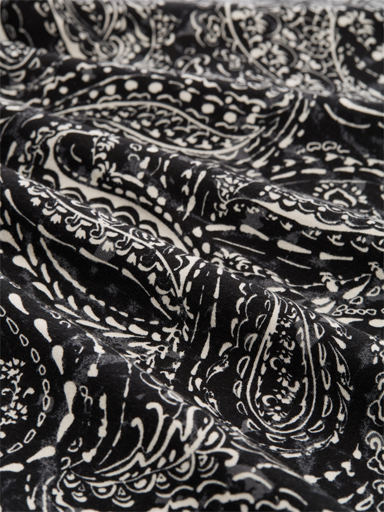 T-shirt mock neck alloverprint - 1052897