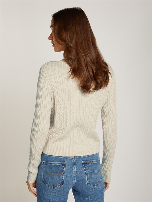 TJW CABLE ESSENTIAL SWEATER - DW0DW18683