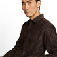 corduroy checked shirt - 1052331