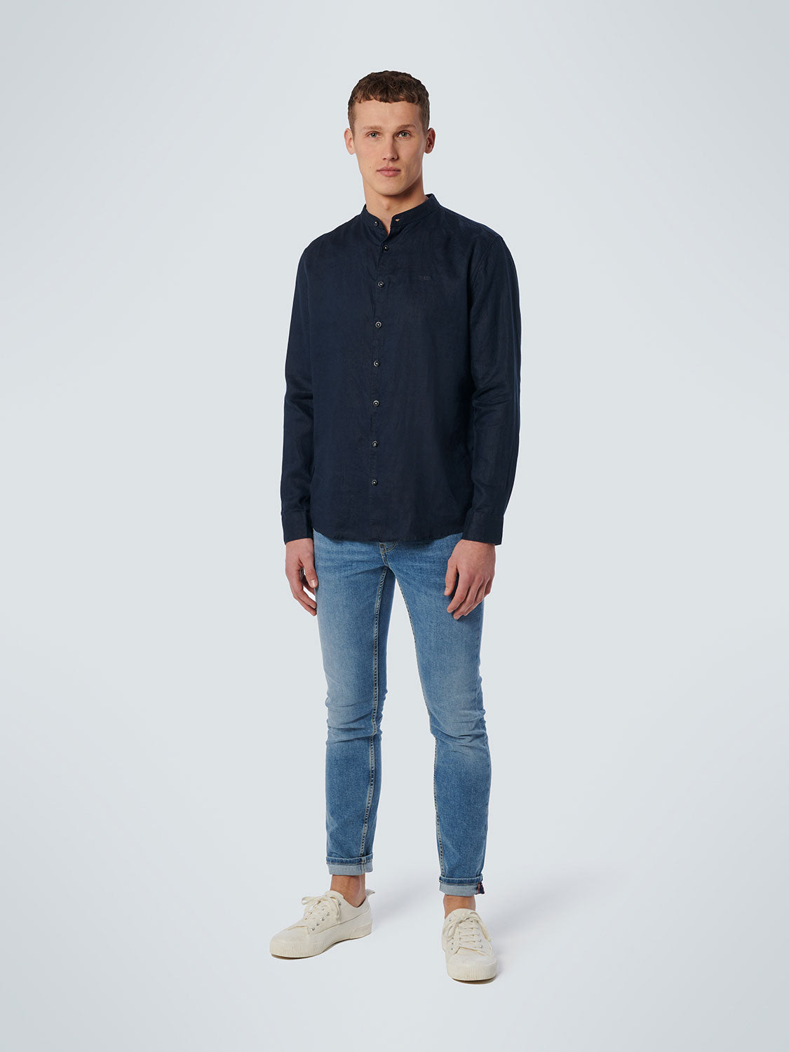 Shirt Granddad Linen Solid - 19470262SN