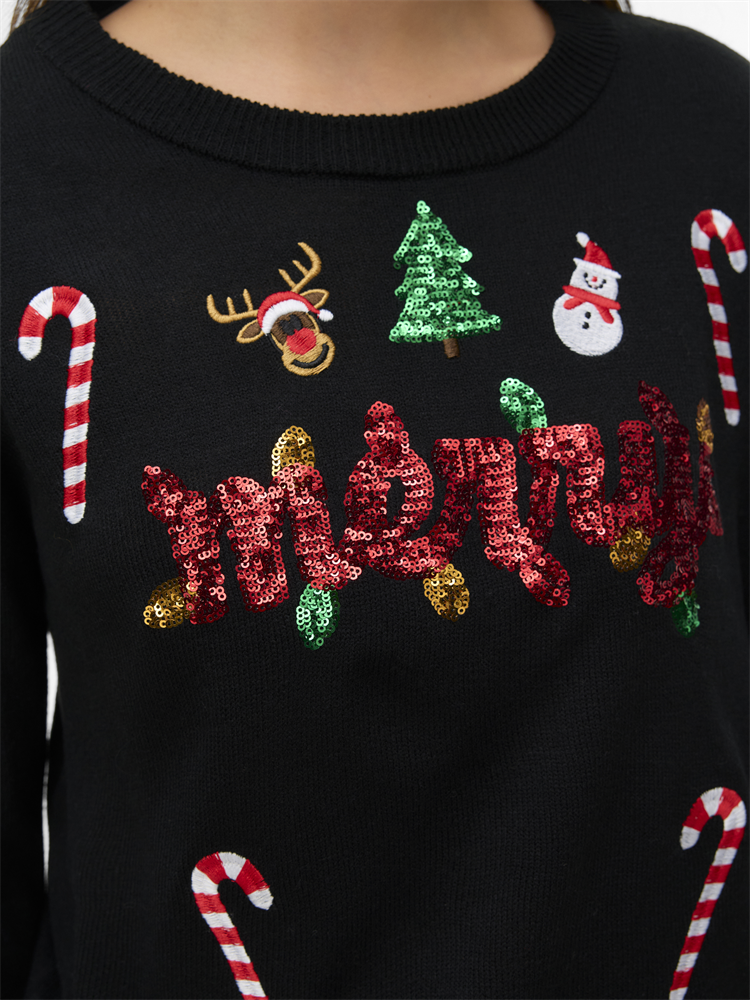 VMGLITTER LS O-NECK XMAS BOX - 10333074