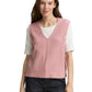 knit cosy rib vest - 1047693