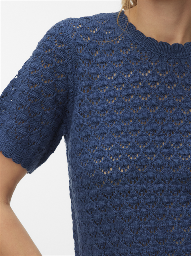 VMJAQUELINE SS O-NECK TOP BOO - 10340106