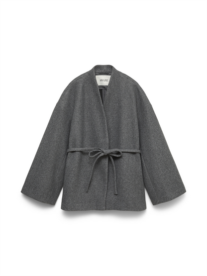 AWSIJINA LS V-NECK SHORT JACKET NOO - 10346138
