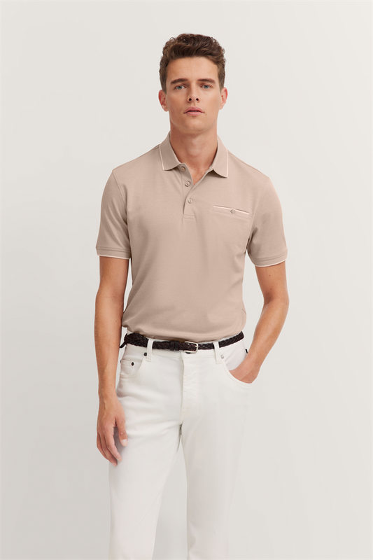 HERREN POLO 1/2 ARM - 75091C 8151